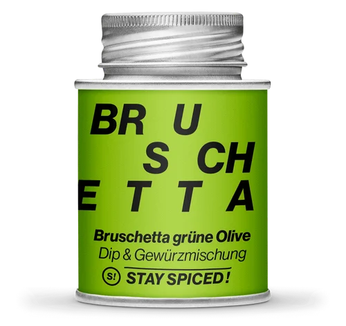 Bruschetta grüne Olive - Stay Spiced